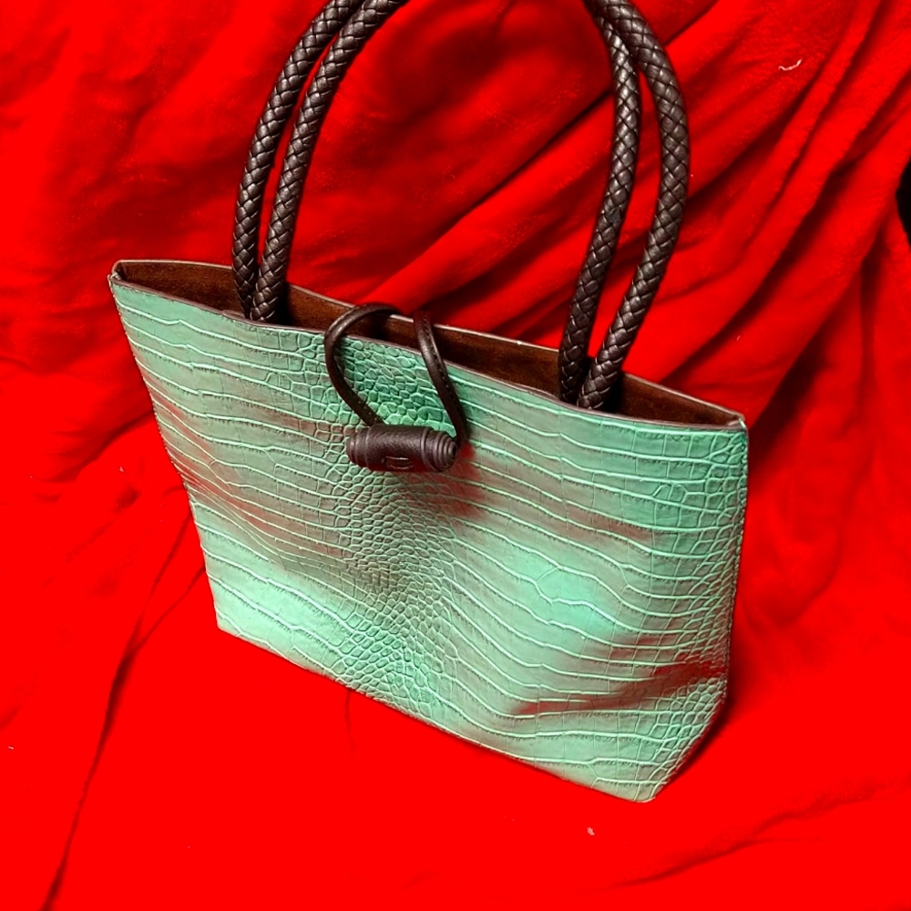 Mint green pocketbook